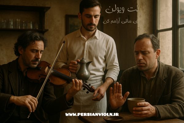 نت ویولن ای ساقی آرامم کن